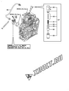  Двигатель Yanmar L100V5BR9R9HAST, узел -  Топливный насос высокого давления (ТНВД) 