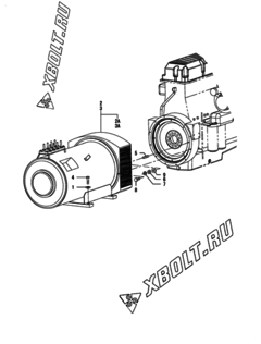  Двигатель Yanmar AP350B, узел -  Генератор 