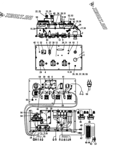  Двигатель Yanmar EG140I-5BG, узел -  Приборная панель 