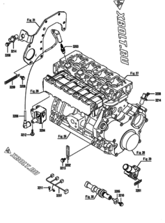  Двигатель Yanmar PNZP840G2T, узел -  Система зажигания 