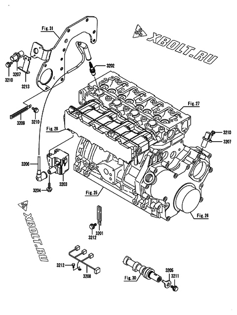  Система зажигания двигателя Yanmar CNZP840G2N