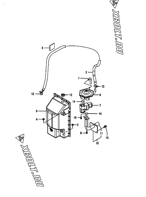  Топливопровод двигателя Yanmar KNZP850H1N