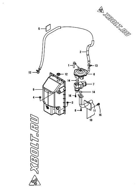  Топливопровод двигателя Yanmar CNZP450H1N