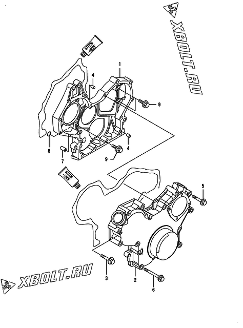  Корпус редуктора двигателя Yanmar CNZP450H1N