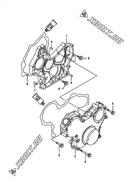  Корпус редуктора двигателя Yanmar CNZP560H1N