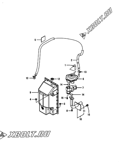  Топливопровод двигателя Yanmar CNZP850H1N