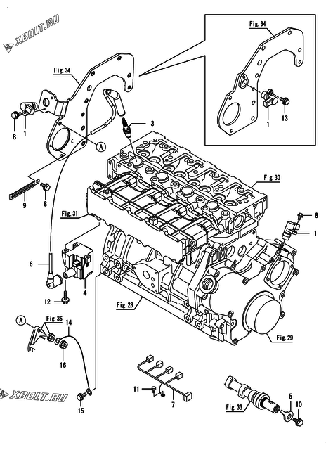  Система зажигания двигателя Yanmar CNZP850H1N