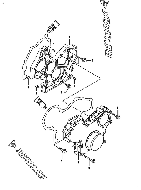  Корпус редуктора двигателя Yanmar ENZP560H1JB