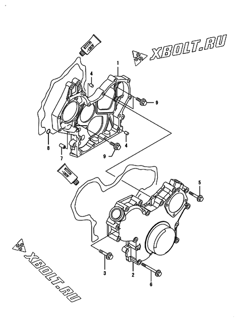  Корпус редуктора двигателя Yanmar ANZP560H1P
