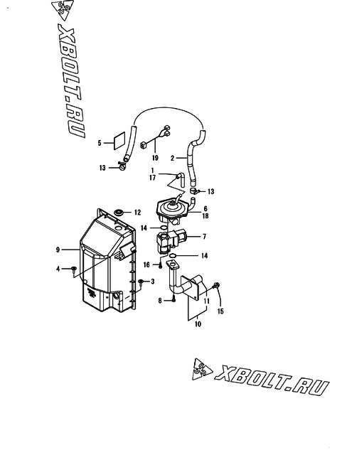  Топливопровод двигателя Yanmar HWZP850H1P