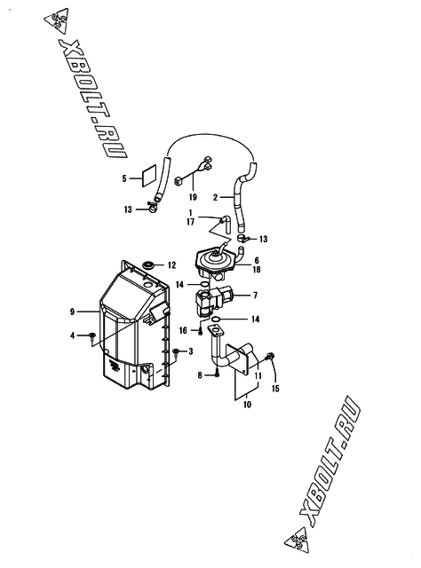  Топливопровод двигателя Yanmar HDZP710H1P