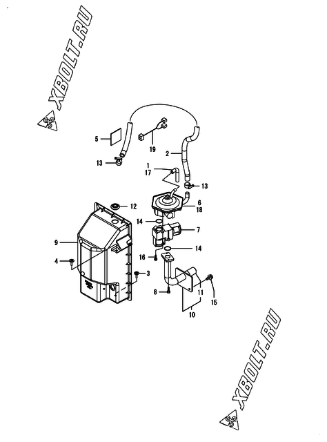  Топливопровод двигателя Yanmar HDZP850H1N