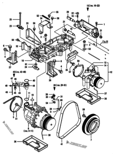  Двигатель Yanmar CNZP450J-N, узел -  Компрессор 