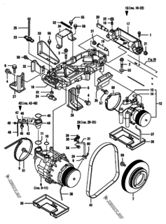  Двигатель Yanmar CNZP560J-N, узел -  Компрессор 