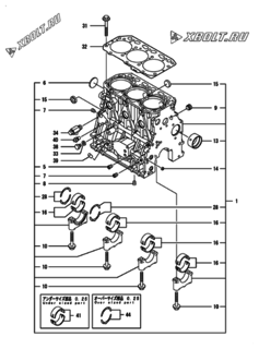  Двигатель Yanmar CNCP560J-N, узел -  Блок цилиндров 