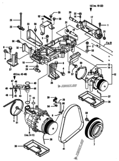  Двигатель Yanmar ANCP450J-P, узел -  Компрессор 