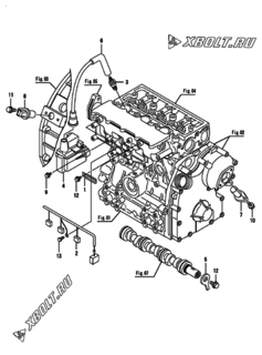 Двигатель Yanmar CP5WE-SNB, узел -  Система зажигания 