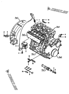  Двигатель Yanmar CP10WG-TPB, узел -  Система зажигания 