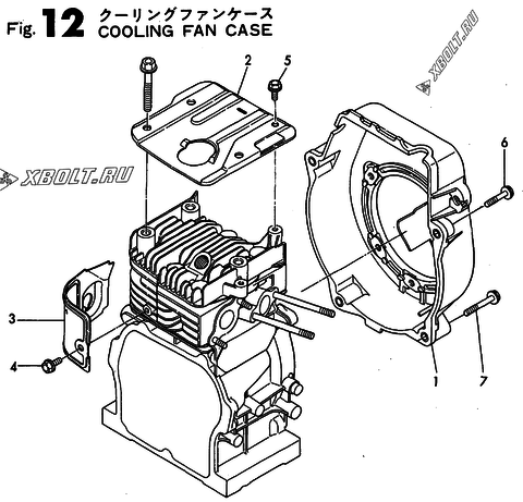 Корпус вентилятора охлаждения двигателя Yanmar YSG1300BE