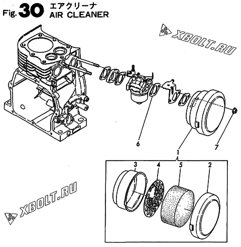  Воздушный фильтр двигателя Yanmar YSG2000BE