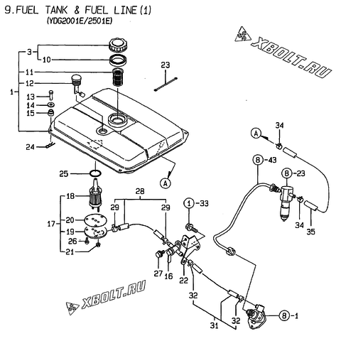 FUEL TANK & FUEL LINE(1)