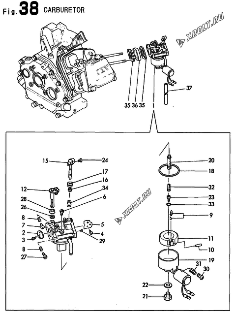  Карбюратор двигателя Yanmar 5001SE-5EG