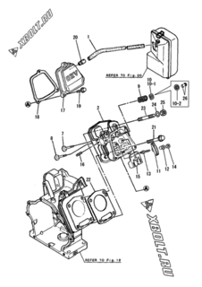  Двигатель Yanmar YSG5500E-5(E, узел -  Головка блока цилиндров (ГБЦ) 