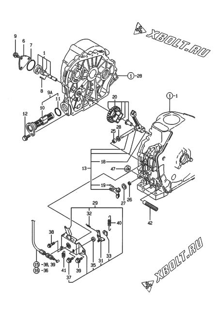  Масляный насос двигателя Yanmar 2700E-5(E)BG