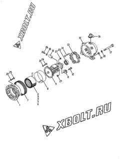  Двигатель Yanmar YEG150DSHS-5B, узел -  Генератор 
