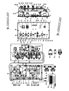  Двигатель Yanmar EG140I-6CR, узел -  ПРИБОРНАЯ ПАНЕЛЬ 