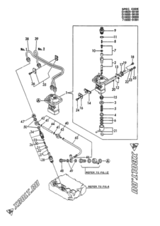  Двигатель Yanmar 2TN66L-UTBA, узел -  Топливный насос высокого давления (ТНВД) 