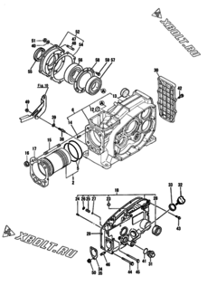  Двигатель Yanmar NFAD5-EJIK, узел -  Блок цилиндров 