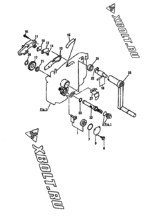  Двигатель Yanmar NFAD6-JIK, узел -  Система смазки 