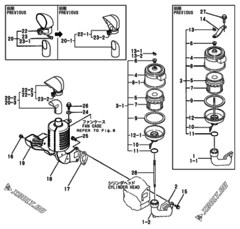 Двигатель Yanmar NFAD6-(E)KMK, узел -  Воздушный фильтр и глушитель 