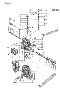 Двигатель Yanmar 3TN78L-RGN, узел -  Топливный насос высокого давления (ТНВД) 