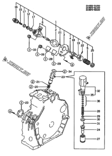  Двигатель Yanmar L60ADEDMK, узел -  Топливный насос высокого давления (ТНВД) 