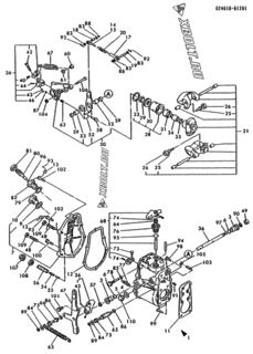  Двигатель Yanmar 4T95L-GN, узел -  Регулятор оборотов 