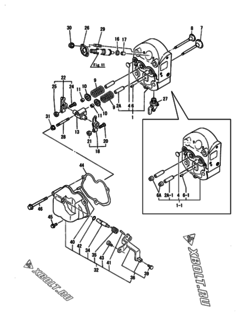  Двигатель Yanmar NFAD8-LIK3, узел -  Головка блока цилиндров (ГБЦ) 