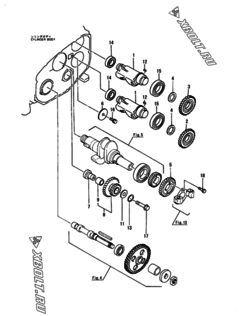  Двигатель Yanmar NFAD8-LEIK3, узел -  Стабилизатор 
