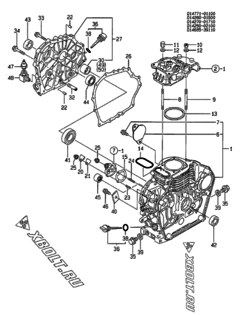  Двигатель Yanmar L48ADEDMK, узел -  Блок цилиндров 