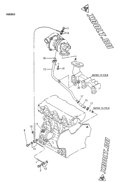  Система смазки двигателя Yanmar 3TNE84T-YW