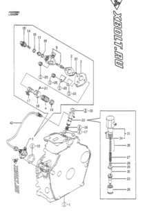  Двигатель Yanmar L40ADRM, узел -  Топливный насос высокого давления (ТНВД) 