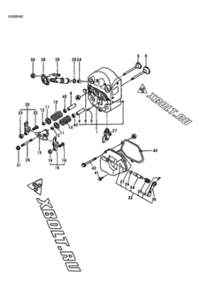  Двигатель Yanmar NFD13-MEAS, узел -  Головка блока цилиндров (ГБЦ) 