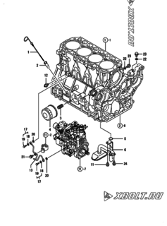  Двигатель Yanmar 4TNV94L-PIKA, узел -  Система смазки 