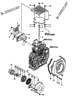  Двигатель Yanmar L70V6HJ1C9GAYG, узел -  Пусковое устройство 