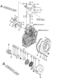  Двигатель Yanmar L100V6BJ1C9GAYG, узел -  Пусковое устройство 