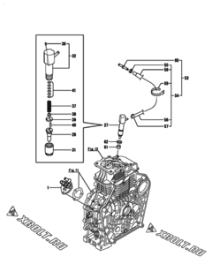  Двигатель Yanmar L100V6BJ1C9GAYG, узел -  Топливный насос высокого давления (ТНВД) 