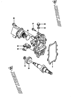  Двигатель Yanmar 4TNV98-EPIK, узел -  Регулятор оборотов 