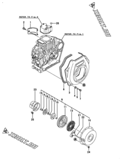  Двигатель Yanmar L48V6-PSU1, узел -  Пусковое устройство 