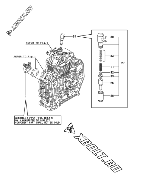  Топливный насос высокого давления (ТНВД) двигателя Yanmar L70V6-PSU1